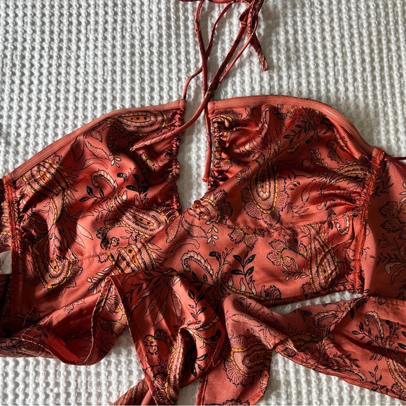 Cotton Candy LA Tie Crop Top - Picture 4 of 6